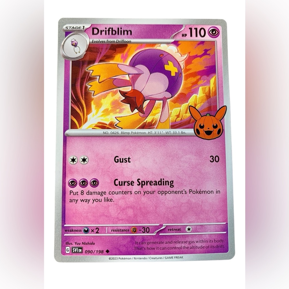 Reverse Holo Drifblim 090/198 Uncommon SV Scarlet & Violet Base Set Pokemon TCG